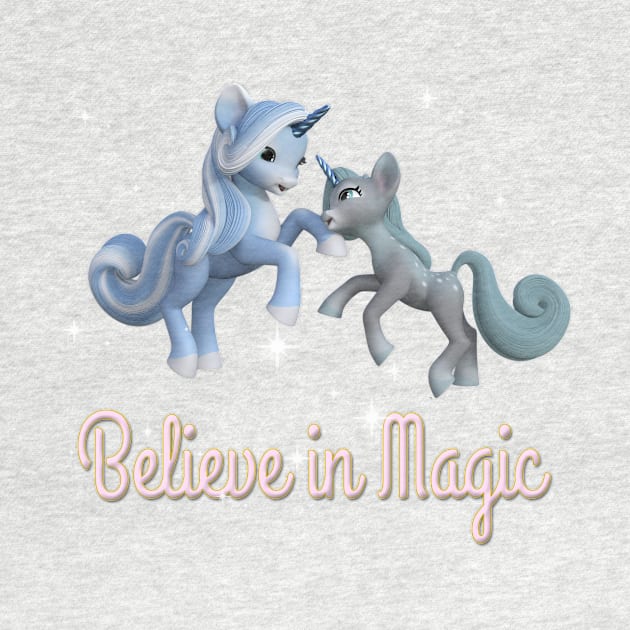 Believe in Magic Unicorn Art by AlondraHanley